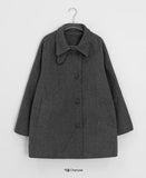Dylan 2oz High Neck Button Half Coat