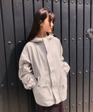 Rogen Hooded String Two-Way Field Jacket