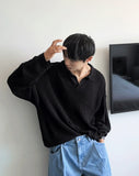 Summer Boucle Collar TOP Long Sleeve Ver