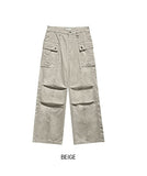 Coz Wash Cut-out Parachute Pants