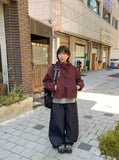 Tenden Stud Raw Denim Balloon Wide Pants