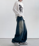 Opal Side Washing Wide Denim