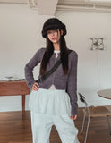 Of Pearl Shirring Layered Mesh Top