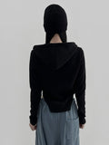 Rette incision hood zip-up