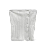 Layered Button Bustier Top