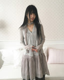 Fidget Two-Button Ribbed Cardigan