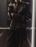 Carter Cross Rivet Vintage Leather Jacket