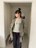 Reget Hood Long Bomber Jacket
