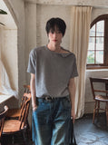 Kinz Muscle Fit Shoulder Henley Neck Short Sleeve Knit
