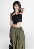 Zipper Slide Tube Top