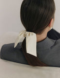 Ribbon Tail Embroidery Hair Scrunchie