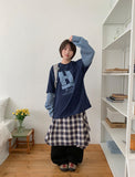 [unisex] Onbi Layered Over Long Sleeve Tee