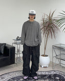 Leso wide zipper cargo pants