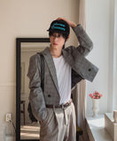 Grove Check Cutting Crop Blazer