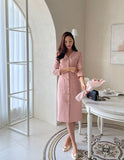 Aillo V-neck tweed one piece