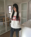 Sobi Snowflake Ribbon Cable Knit