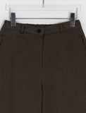 Obnin Capri Ankle Length Button Roll-up Pants