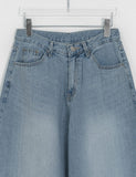 Obe wide denim pants