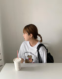 Deppu Bear Printing Short Sleeve Tee