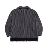 STRIPE WESTERN KNIT CARDIGAN