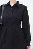 Vina Shirt Back Strap Long One Piece