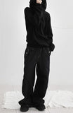 Off wide ribbed hoodie
