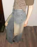 Suke Vintage Washing Denim Pants