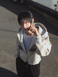 Addiction Back Print Hoodie Zip-Up