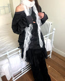 Arca Off-Shoulder Camo Warmer Long Sleeve T-Shirt