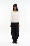 Panay sheer wide V-neck T-shirt