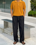 Betts Openwork Short Sleeve Collar Knit