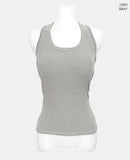 Tinlu Halterneck Stripe Cap Sleeveless