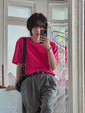 Daily summer round short sleeve t-shirt