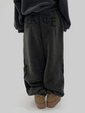 Karan Fleece Patch Jogger Pants