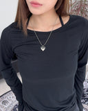 Derina Ribbed Long Sleeve Tee