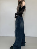 Windbreaker y2k denim wide pants