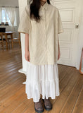 Dazney Lace Frill Long Skirt