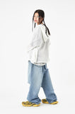 Lace summer 2-way hood zip-up