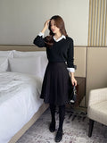 Yonid V-neck plain knit