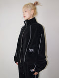 LETTERING PIPING TRACK ZIP-UP