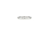 Essence Silver Moissanite Accent Slim Ring