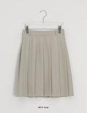 Bonfave Pleats Banding Midi Skirt