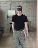 Layden Ribbed Cut-out Short Sleeve T-shirt