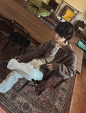 Hachi warmer balloon collar cardigan