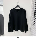 lambs wool v neck crop knit