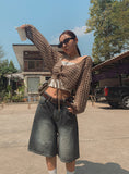 Cult Wide Bermuda Denim Pants