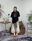 Pino Washed Banding Bermuda Pants