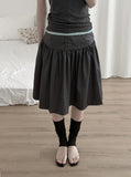 Tib Dot Midi Skirt