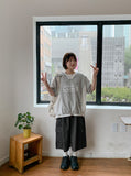 Chumin Sporty Color Matching Nylon Over Short Sleeve Tee