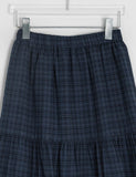 Konomi Check Banding Long Skirt
